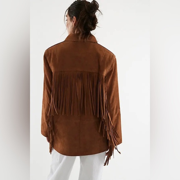 Stand Studio Estee Fringe Suede Jacket - Picture 3 of 10